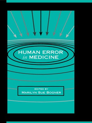 cover image of Human Error in Medicine
